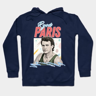 Ryan Paris / Italo Disco 80s Aesthetic Tribute Design Hoodie